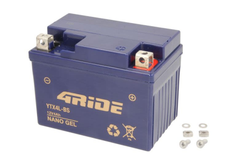 GEL - Acumulator Moto GEL YTX4L-BS 4RIDE 12V 4Ah 60A