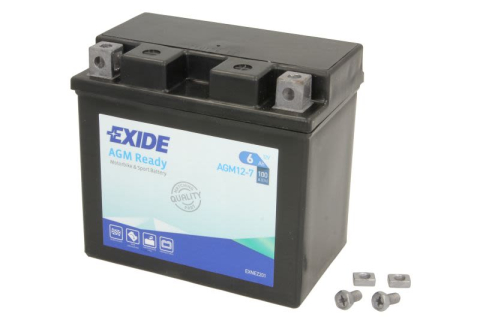 SLA AGM (Sealed Lead Acid) - Acumulator Moto AGM Ready AGM12-7 Exide 12V 6Ah 100A echivalent cu YTZ7S-BS
