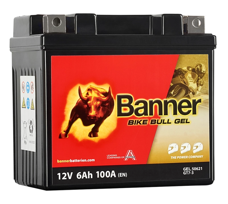 SLA AGM (Sealed Lead Acid) - Acumulator Moto BGTZ7-S Banner AGM Plus 12V 6Ah 100A echivalent YTZ7S 50621