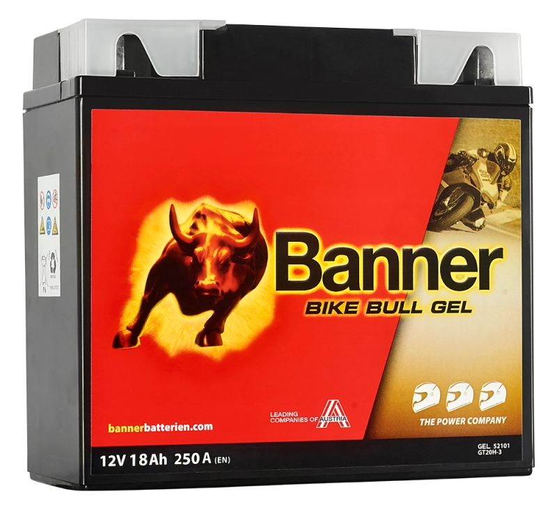 SLA AGM (Sealed Lead Acid) - Acumulator Moto BG12-19 Banner AGM Plus 12V 18Ah 250A echivalent BMW GEL12-19 52101