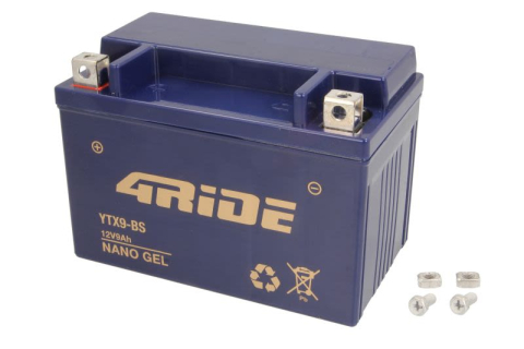GEL - Acumulator Moto GEL YTX9-BS 4RIDE 12V 9Ah 145A