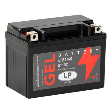 GEL - Acumulator Moto LandPort GEL 12V 11.2 Ah 190A LTZ14-S echivalent YTZ14S-BS
