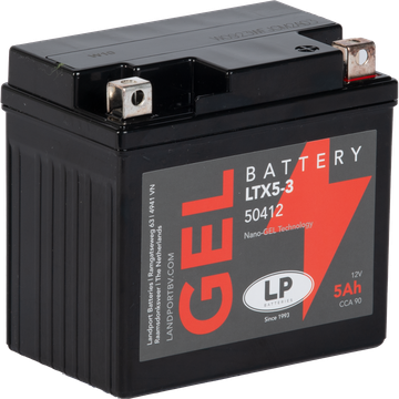 GEL - Acumulator Moto LandPort GEL 12V 5 Ah 90A LTX5-3 echivalent YTX5-BS