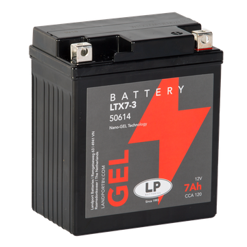 GEL - Acumulator Moto LandPort GEL 12V 6 Ah 90A GTX7-3 echivalent YTX7L-BS