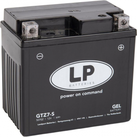 GEL - Acumulator Moto LandPort GEL 12V 6 Ah 95A LTZ7-S echivalent YTZ7S-BS