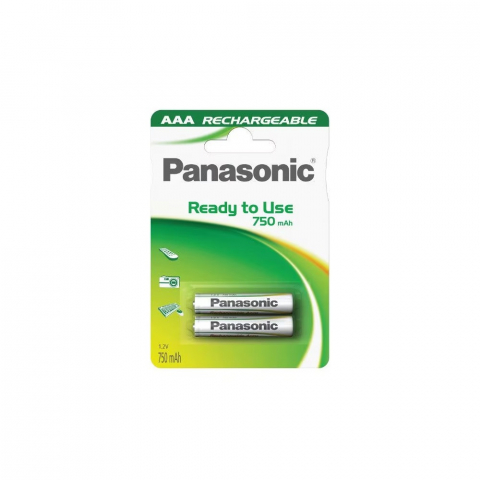 Acumulatori, Baterii si Incarcatoare Uzuale - Acumulator Panasonic Ni-Mh AAA 1.2V 750mah bl 2 buc HHR-4MVE/2BC