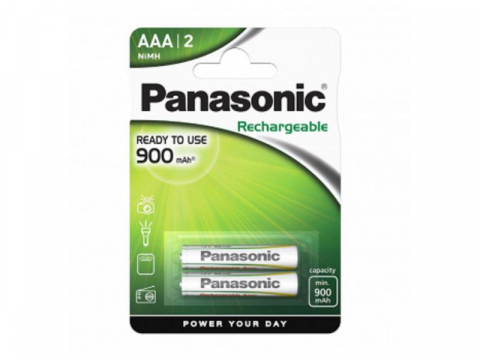 Acumulatori, Baterii si Incarcatoare Uzuale - Acumulator Panasonic Ni-Mh AAA 1.2V 900mah bl 2 buc HHR-4XXE/2BC