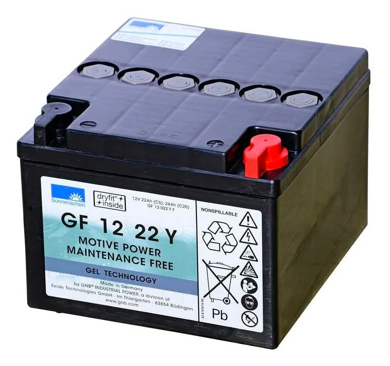 Acumulatori VRLA AGM/GEL / Tractiune / LiFePo4 - Acumulator TRACTIUNE Sonnenschein dryfit bloc GF12022Y 12V 24 AH