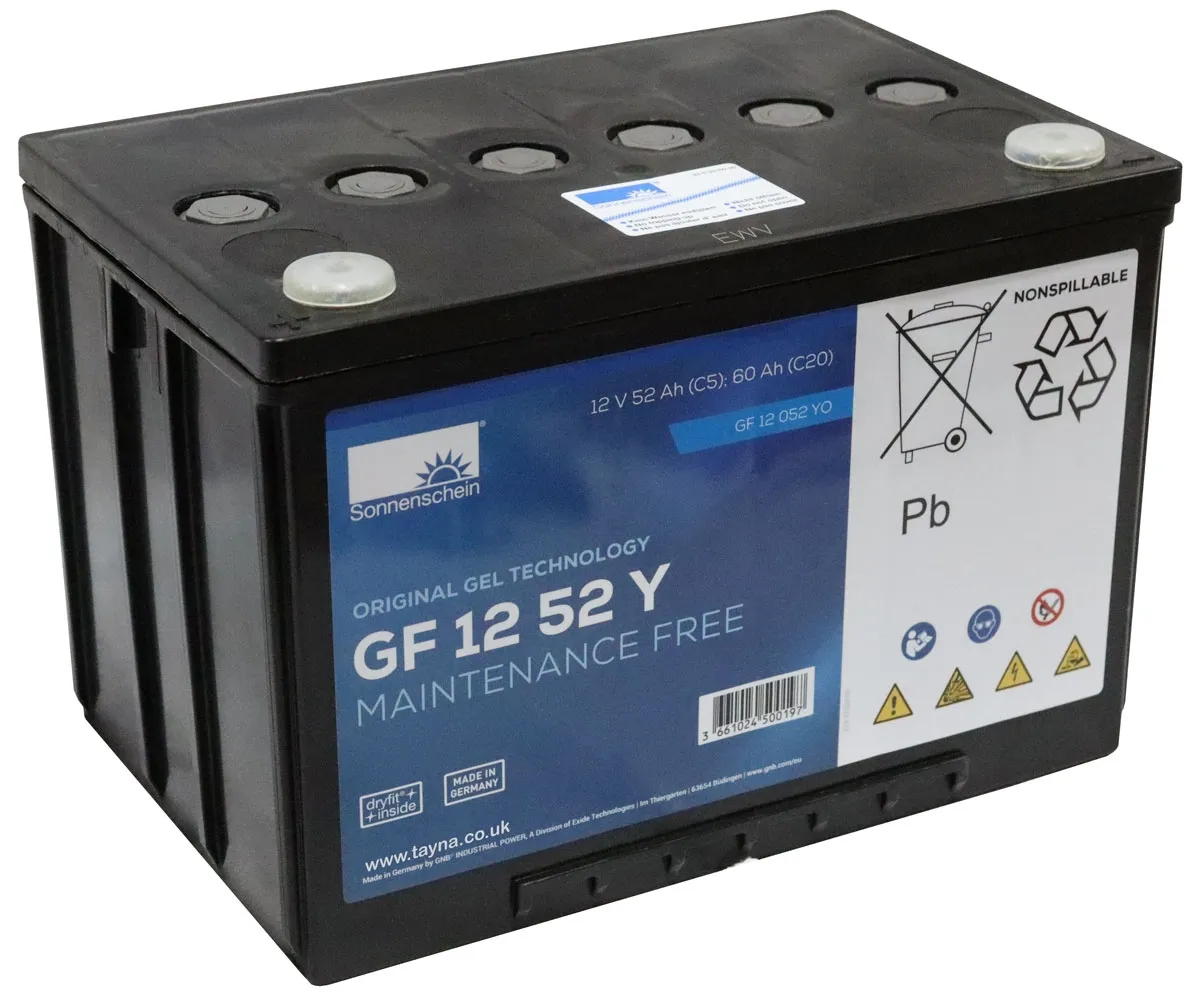 Acumulatori VRLA AGM/GEL / Tractiune / LiFePo4 - Acumulator TRACTIUNE Sonnenschein dryfit bloc GF12052Y 12V 60 AH