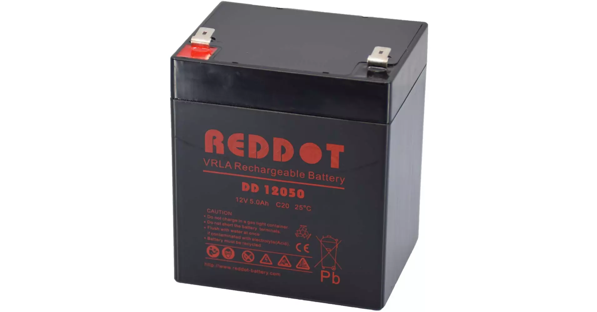 Baterii si acumulatori AGM VRLA de 6-12 V - Acumulator VRLA AGM Reddot 12V 5Ah DD12-5