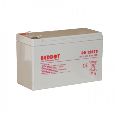 Baterii si acumulatori AGM VRLA de 6-12 V - Acumulator VRLA AGM Reddot 12V 7Ah DD12-7/F1