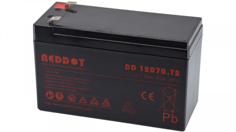 Baterii si acumulatori AGM VRLA de 6-12 V - Acumulator VRLA AGM Reddot 12V 7Ah DD12-7/F2