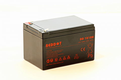 Baterii si acumulatori AGM VRLA de 6-12 V - Acumulator VRLA AGM Reddot 12V 12Ah DD12-12