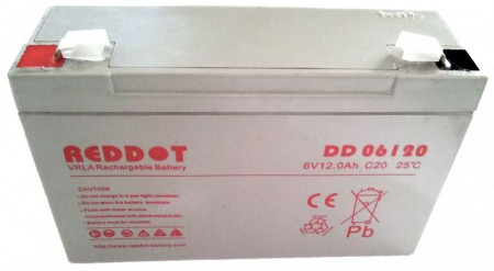 Baterii si acumulatori AGM VRLA de 6-12 V - Acumulator VRLA AGM Reddot 6V 12Ah DD6-12