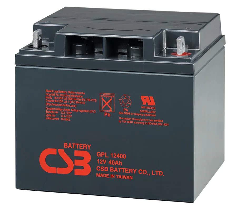 Baterii si acumulatori AGM VRLA de 6-12 V - Acumulator VRLA LongLife CSB 12V 40Ah GPL12400I