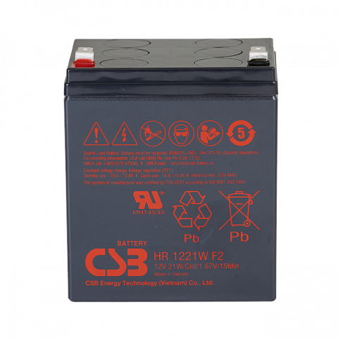 Baterii si acumulatori AGM VRLA de 6-12 V - Acumulator VRLA CSB 12V 5.1Ah HR1221WF2