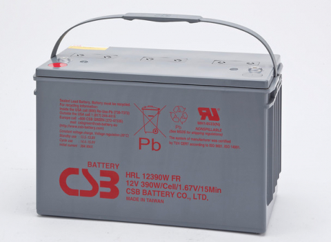 Baterii si acumulatori AGM VRLA de 6-12 V - Acumulator VRLA CSB HighRate LongLife 12V 105Ah HRL12390WFR
