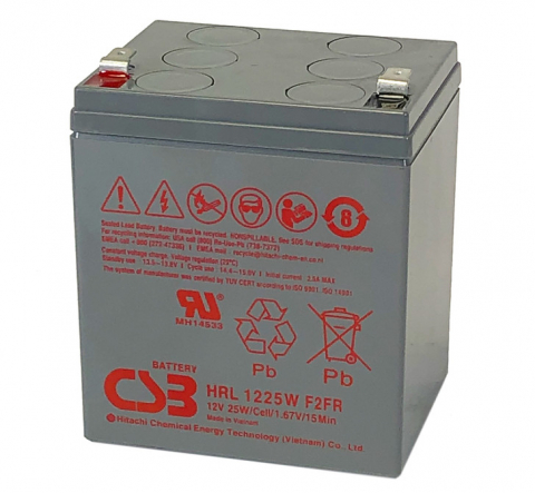 Baterii si acumulatori AGM VRLA de 6-12 V - Acumulator VRLA CSB HighRate LongLife 12V 5.9Ah HRL1225WF2FR