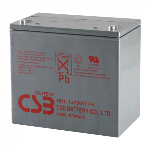 Baterii si acumulatori AGM VRLA de 6-12 V - Acumulator VRLA CSB HighRate LongLife 12V 55Ah HRL12200WFR
