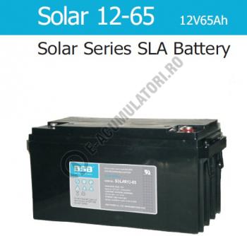 Acumulator VRLA cu GEL BSB 12 V 65 Ah cod SOLAR12-650