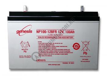 Baterii si acumulatori AGM VRLA de 6-12 V - Acumulator VRLA GENESIS 12V 100 Ah NP100-12 cu terminal Bolt-on M6