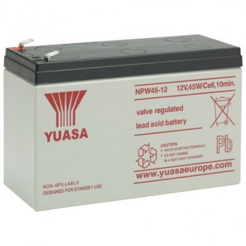 Baterii si acumulatori AGM VRLA de 6-12 V - Acumulator VRLA Yuasa HighRate 12V 8.5 Ah NPW45-12