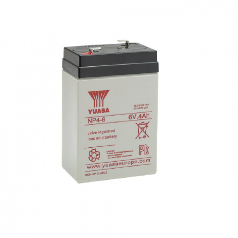 Baterii si acumulatori AGM VRLA de 6-12 V - Acumulator VRLA Yuasa 6V, 4Ah NP4-6