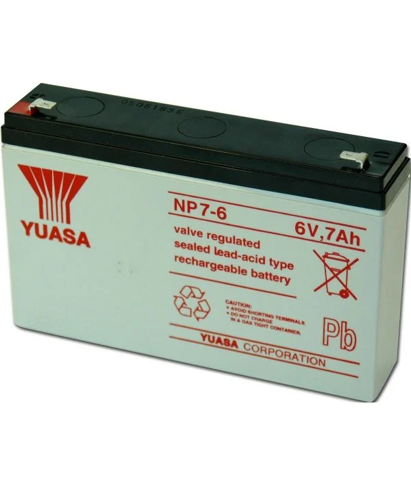 Baterii si acumulatori AGM VRLA de 6-12 V - Acumulator VRLA Yuasa 6V, 7Ah NP7-6