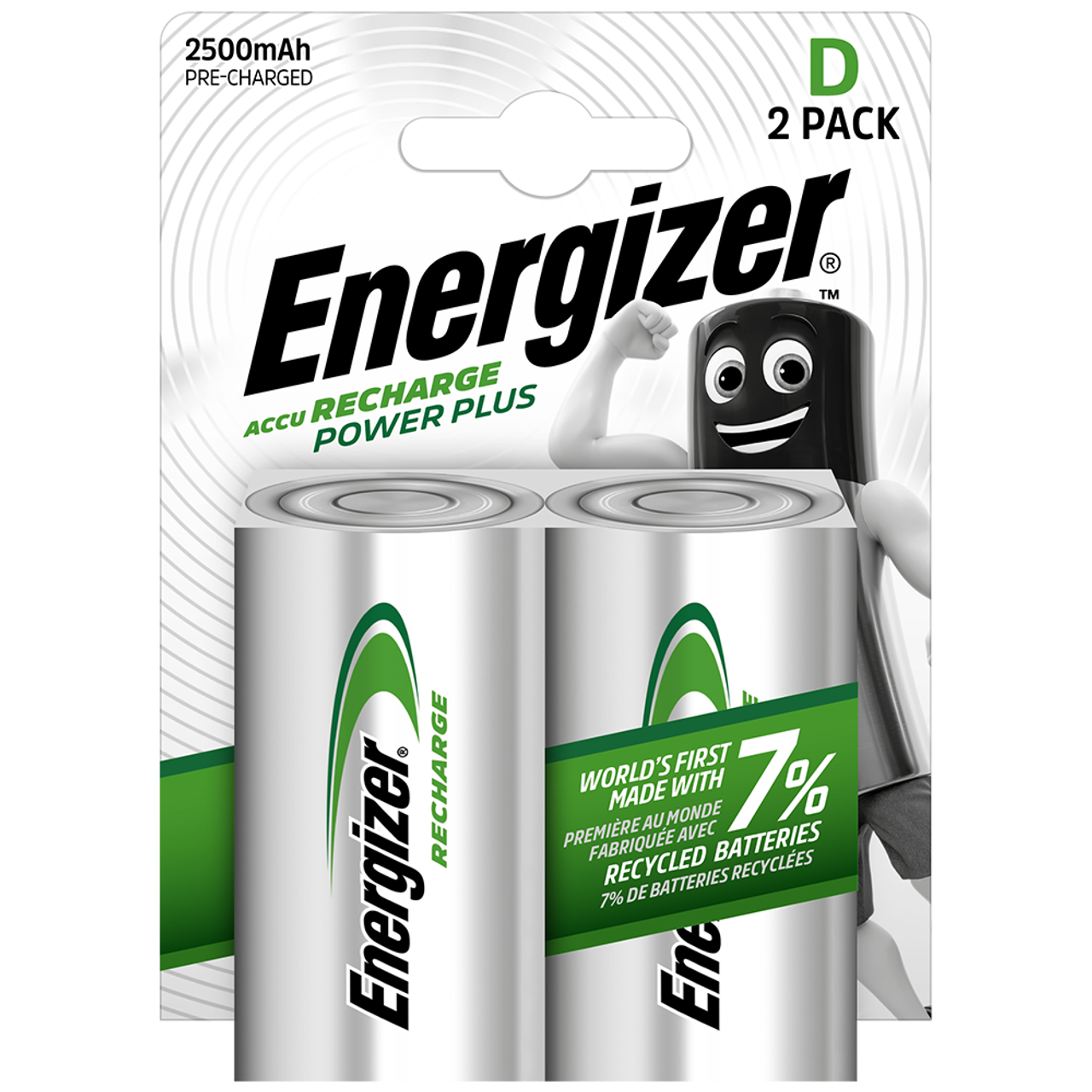Acumulatori, Baterii si Incarcatoare Uzuale - Acumulatori Energizer Power Plus D HR20 2500 mAh bl 2 buc