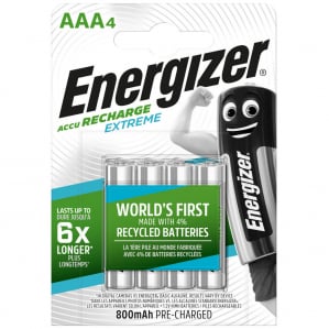 Acumulatori, Baterii si Incarcatoare Uzuale - Acumulatori Energizer Extreme AAA HR03 800 mAh bl 4 buc
