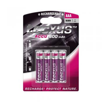Ni-MH - Acumulatori Tecxus AAA,R3, 600 mAh, blister de 4 buc