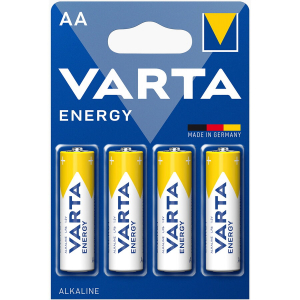 Acumulatori, Baterii si Incarcatoare Uzuale - Baterie alcalina Varta Energy AA blister 4 bucati