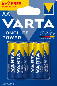 Baterie alcalina Varta Longlife Power AA blister 4+2 bucati gratis [1]