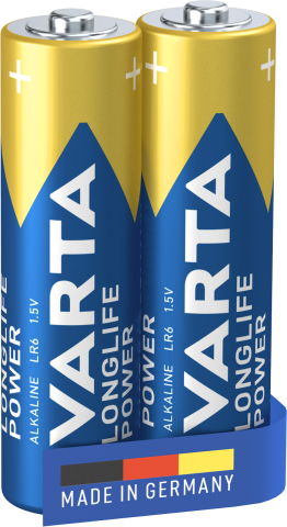 Baterii alcaline - Baterie alcalina Varta Longlife Power AA blister 2 bucati
