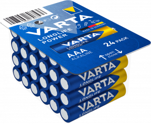 Baterie alcalina Varta Longlife Power AAA blister 24 bucati1
