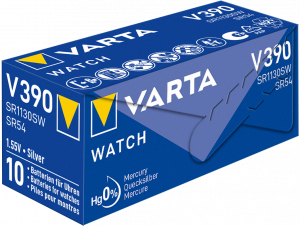 Baterie ceas Varta Silver Oxide V 390 SR1130SW blister 1 buc2