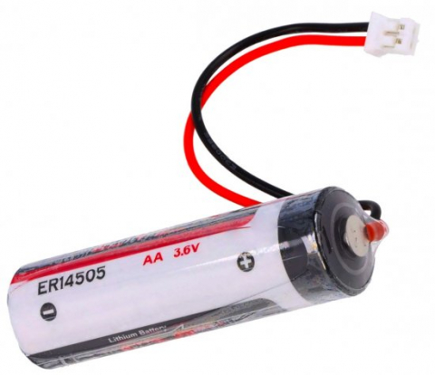 Baterii Industriale - Baterie litiu EVE ER14505/PHR-2 AA 3,6V cu fire si mufa echivalent 14500