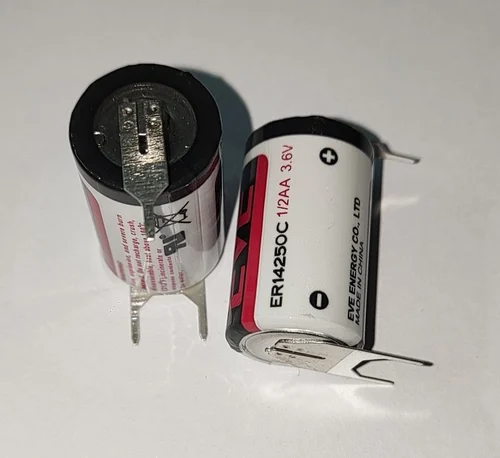 Baterii Industriale - Baterie litiu EVE ER14250PFR 1/2AA 3,6V cu pini 1(+) 2(-) echivalent 14250