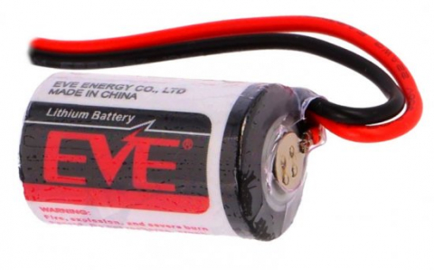 Baterii Industriale - Baterie litiu EVE ER14250PR 1/2AA 3,6V cu fire echivalent 14250