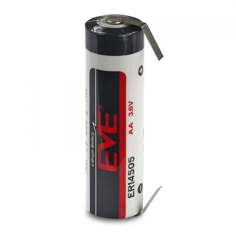 Baterii Industriale - Baterie litiu EVE ER14505CNR AA 3,6V cu lamele echivalent 14500