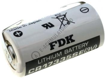 Baterii litiu - Baterie Litiu Sanyo FDK CR17335SE-B 3V  1800 mAh cu urechi pentru lipire