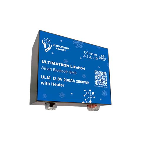 Baterie litiu Ultimatron LiFePO4 12.8V 200Ah cu BMS, Bluetooth și Încălzire – Motorhome Underseat Fiat Ducato ULM-12-200H [2]