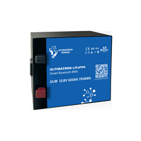 Marine & Caravan - Baterie litiu Ultimatron LiFePO4 12.8V 620Ah cu BMS inteligent și Bluetooth ULM-12-620