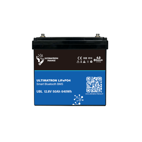 Marine & Caravan - Baterie litiu Ultimatron LiFePO4 12.8V 50Ah cu BMS inteligent și Bluetooth UBL-12-50