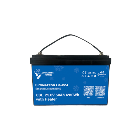 Baterie litiu Ultimatron LiFePO4 25.6V 50Ah cu BMS inteligent, Bluetooth și Încălzire integrată UBL-24-50H [7]