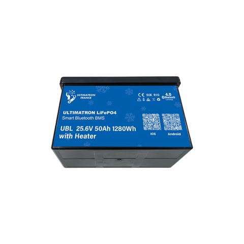 Baterie litiu Ultimatron LiFePO4 25.6V 50Ah cu BMS inteligent, Bluetooth și Încălzire integrată UBL-24-50H [4]