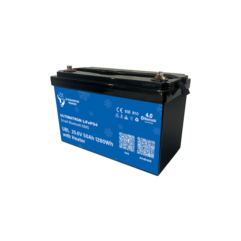 Baterie litiu Ultimatron LiFePO4 25.6V 50Ah cu BMS inteligent, Bluetooth și Încălzire integrată UBL-24-50H [5]