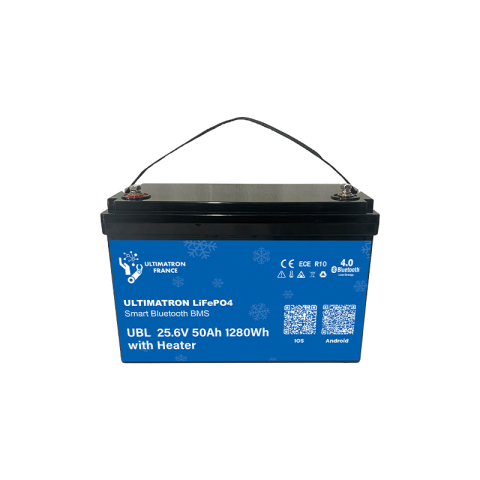 Baterie litiu Ultimatron LiFePO4 25.6V 50Ah cu BMS inteligent, Bluetooth și Încălzire integrată UBL-24-50H [1]