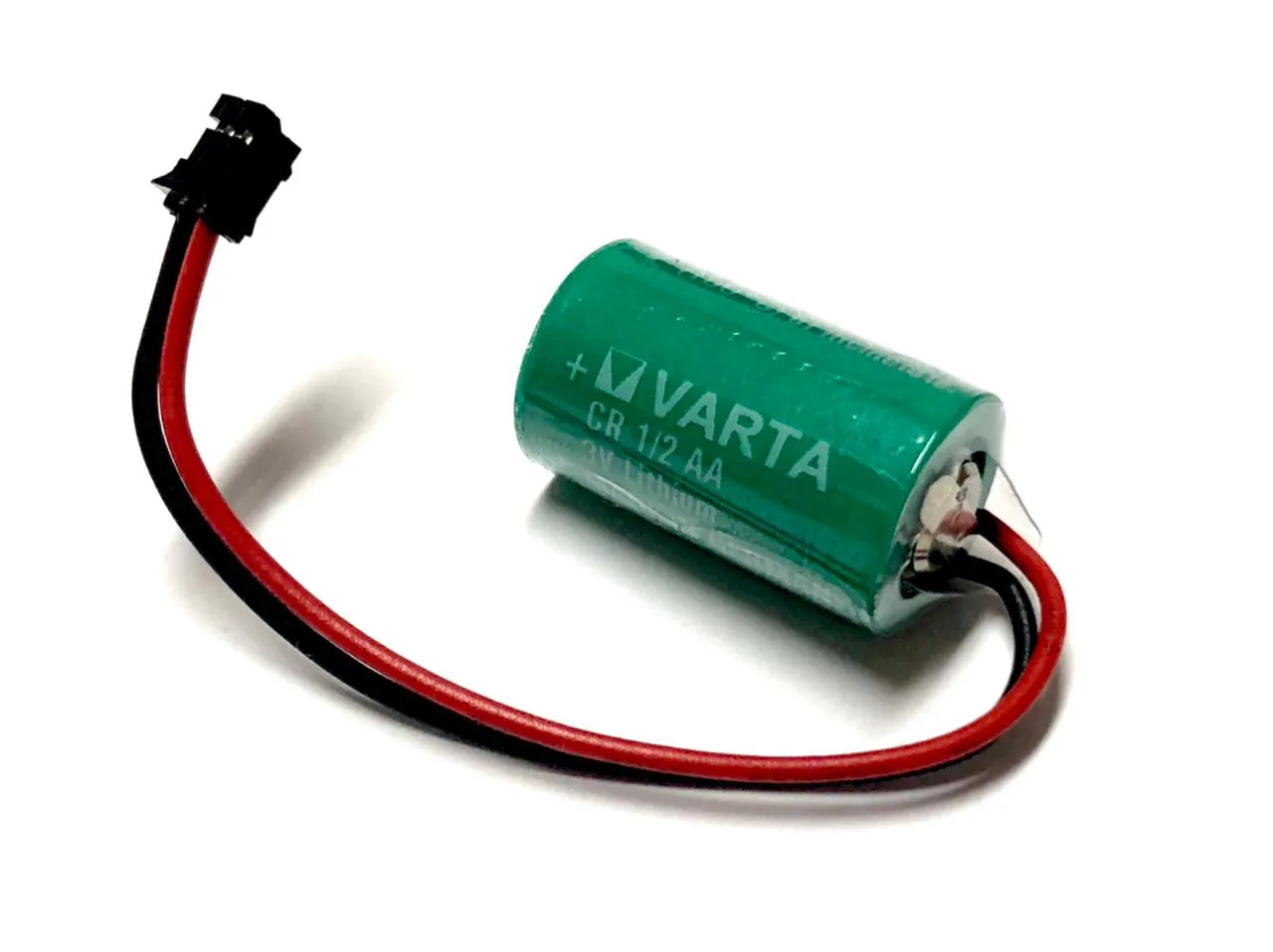 Baterii Industriale - Baterie litiu Varta CR1/2AA 3V 950mAh cu fire si mufa CR1/2AAWC