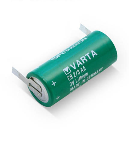 Baterii Industriale - Baterie litiu Varta CR2/3AA 3 V 1350 mah cu lamele CR2/3AA-ST